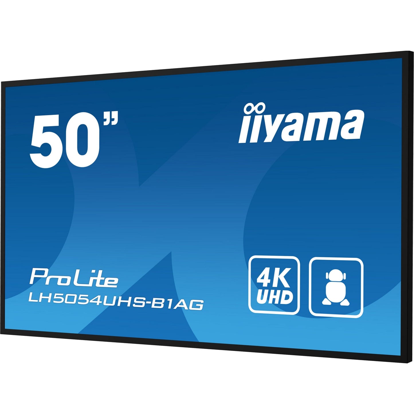 iiyama ProLite LH5054UHS-B1AG 50" 4K UHD Professional Digital Signage 24/7 display featuring Android OS & FailOver