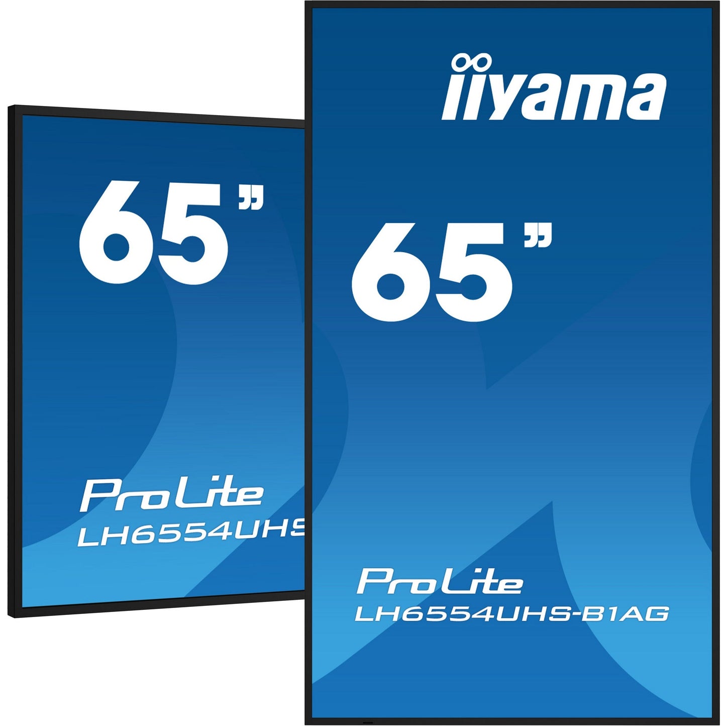 Iiyama ProLite LH6554UHS-B1AG 65" 4K UHD Professional Digital Signage 24/7 display featuring Android OS, FailOver and Intel® SDM slot