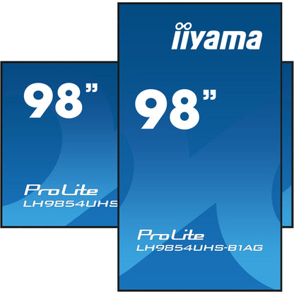 iiyama ProLite LH9854UHS-B1AG 98" 24/7 IPS 4K Large Format Monitor with onboard iiSignage2 CMS