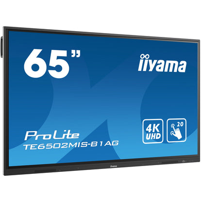 Iiyama ProLite TE6502MIS-B1AG 65’’ Interactive  4K UHD LCD Touchscreen with Integrated Whiteboard Software