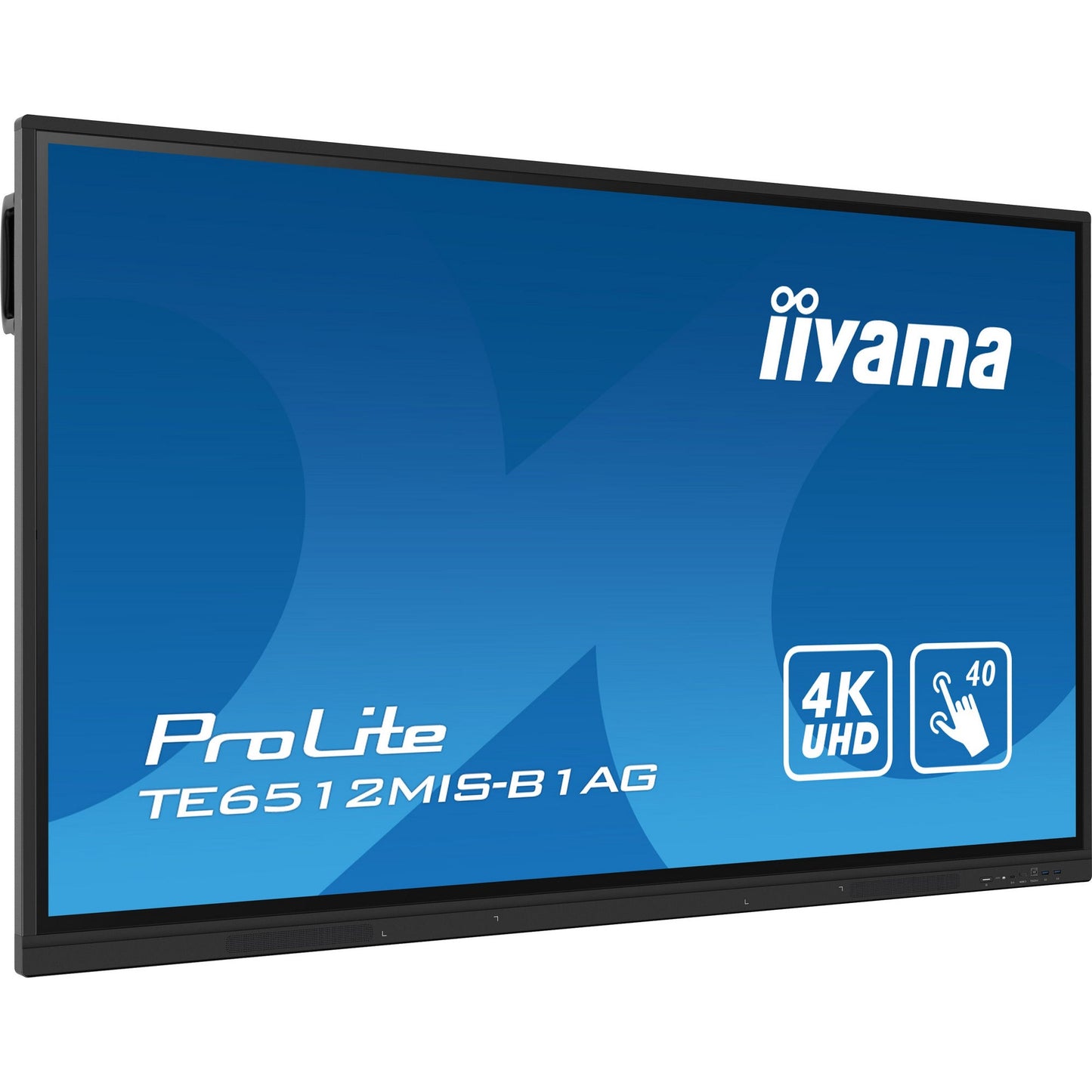 Iiyama ProLite TE6512MIS-B1AG 65" Interactive 4K UHD Touchscreen featuring a 4K interface with User Profiles