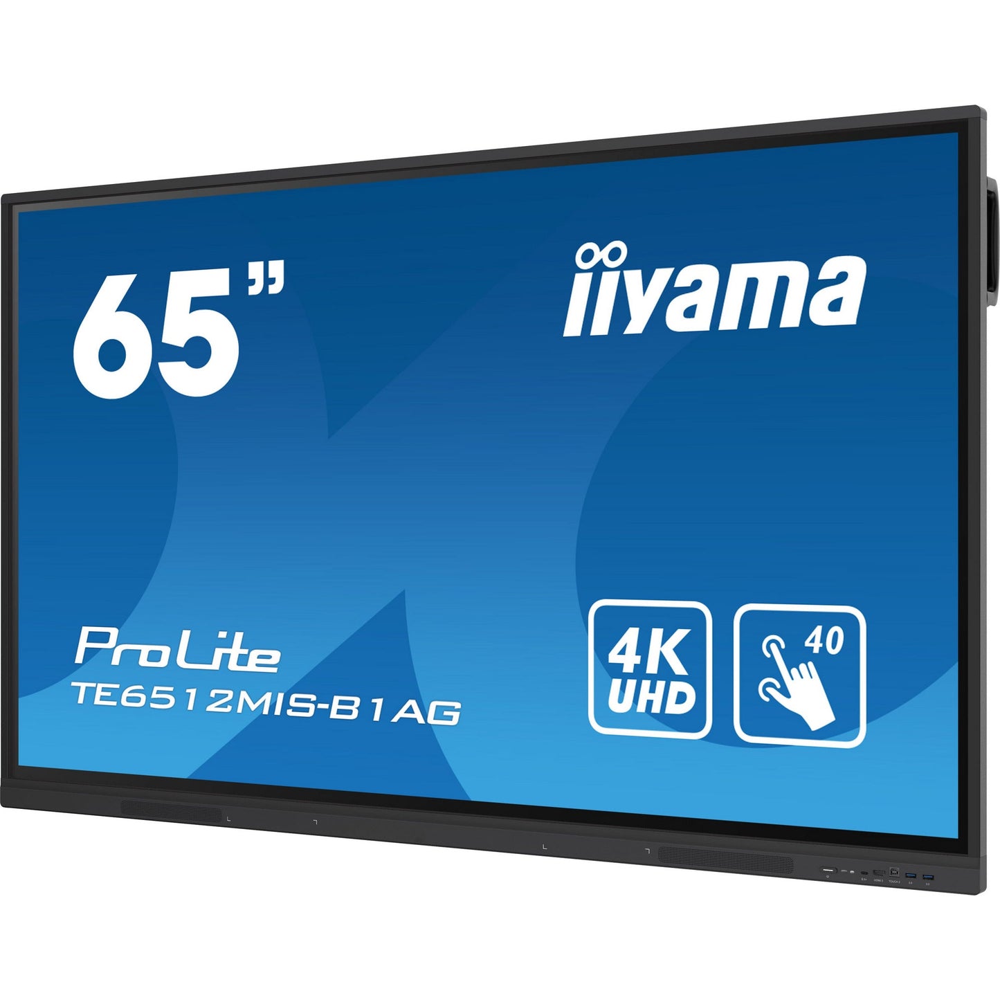 Iiyama ProLite TE6512MIS-B1AG 65" Interactive 4K UHD Touchscreen featuring a 4K interface with User Profiles