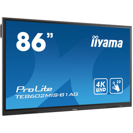 Iiyama ProLite TE8602MIS-B1AG 86’’ 4K UHD LCD Touchscreen with Integrated Whiteboard Software