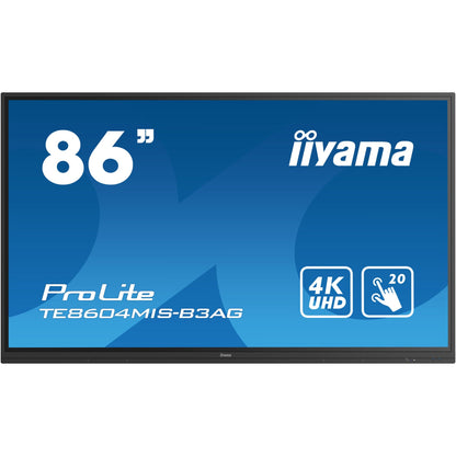 Iiyama ProLite TE8604MIS-B3AG 86" Interactive  4K UHD LCD Touchscreen with Integrated Whiteboard Software