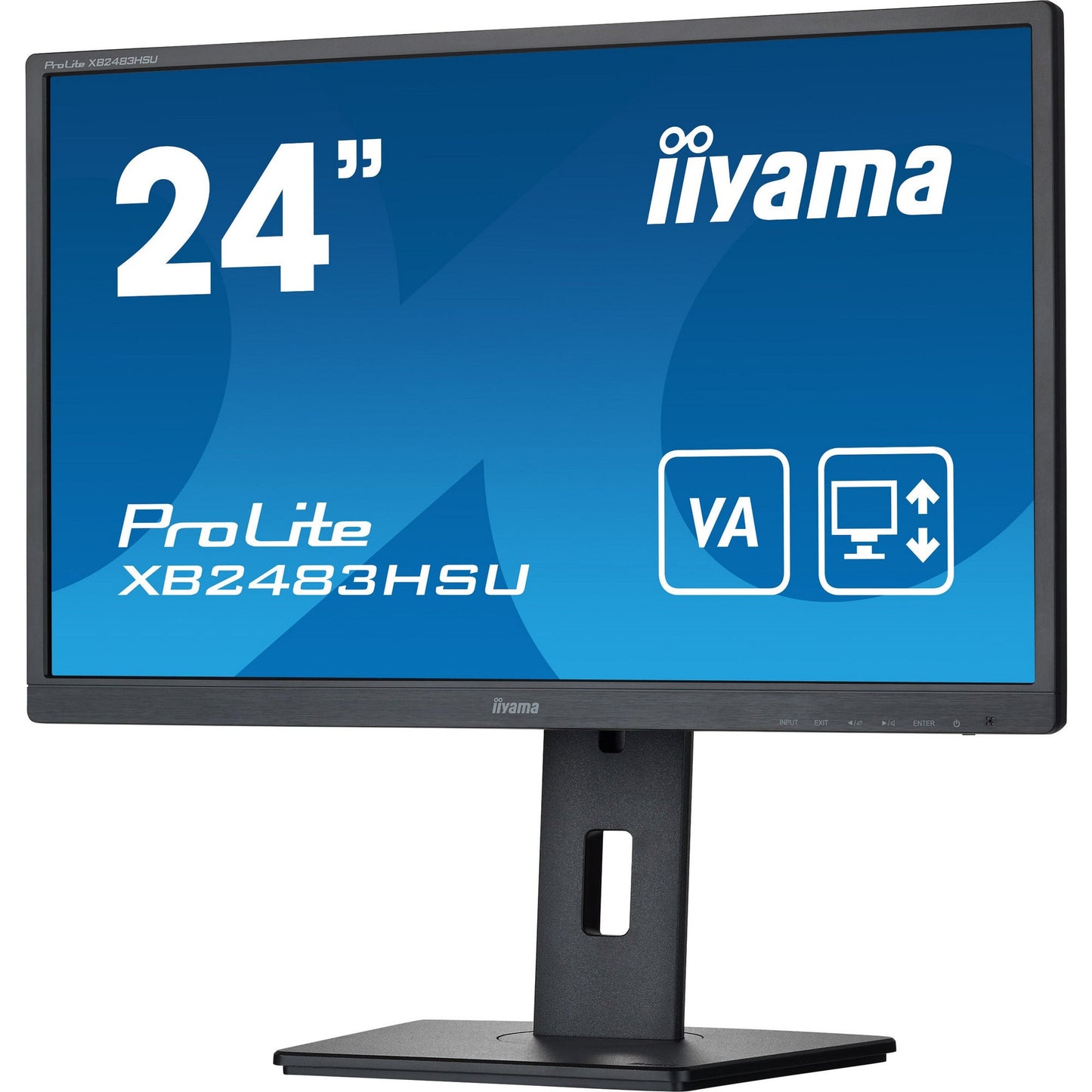 iiyama ProLite XB2483HSU-B5 24" LED Display with Height Adjust Stand