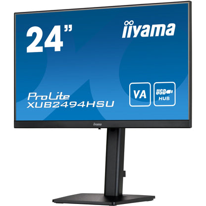 Iiyama ProLite XUB2494HSU-B2 24” Full HD monitor with VA panel and height adjustable stand