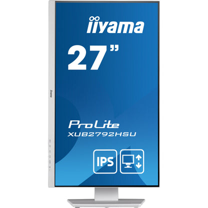 Iiyama ProLite XUB2792HSU-W5 27” IPS Monitor with Height Adjust Stand in White