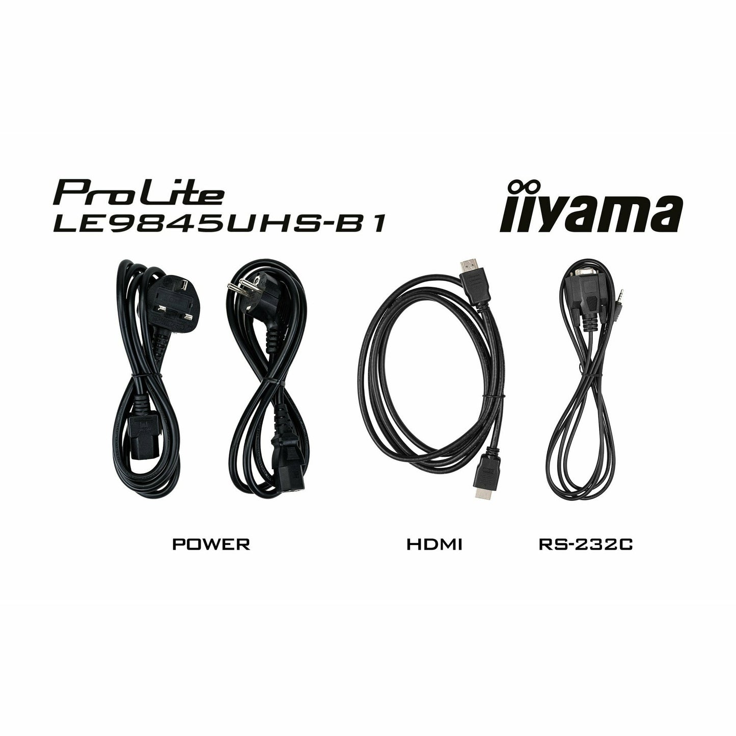 iiyama ProLite LE9845UHS-B1 98’’ 4K UHD Professional Signage Display, featuring Android OS, 18/7 Operation, E-Share / ScreenShare, Landscape Only