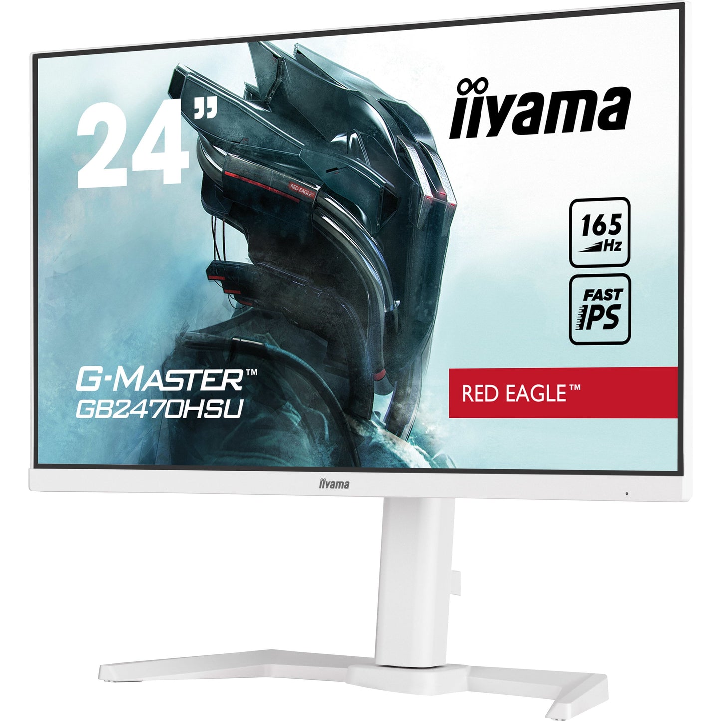 iiyama G-Master GB2470HSU-W5 24" Red Eagle Full HD IPS Gaming Monitor in White