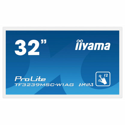 iiyama ProLite TF3239MSC-W1AG 32" Open Frame IPS 15pt PCAP IPS 4K Touch Screen with Anti Glare White