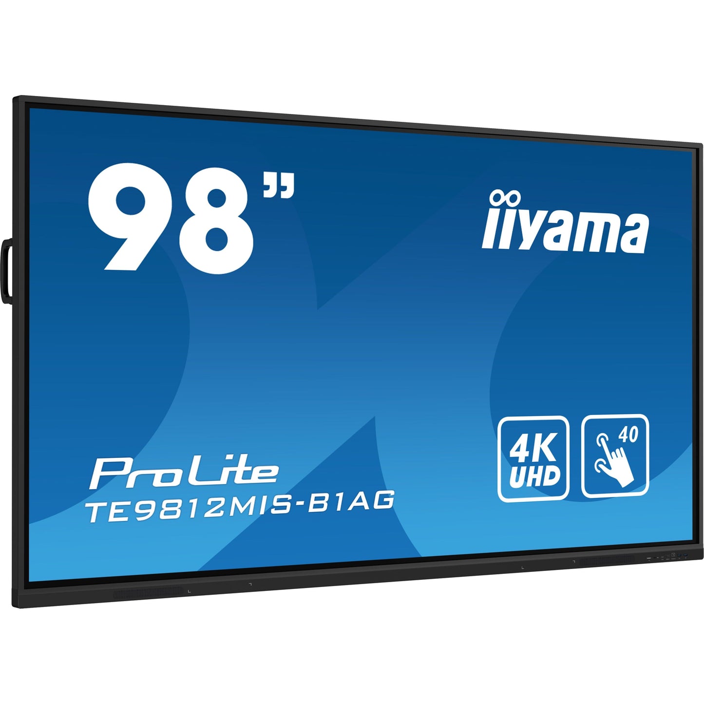 iiyama PROLITE Digital A-board 2.49 m (98") LED Wi-Fi 400 cd/m² 4K Ultra HD Black Touchscreen Built-in processor Android 24/7