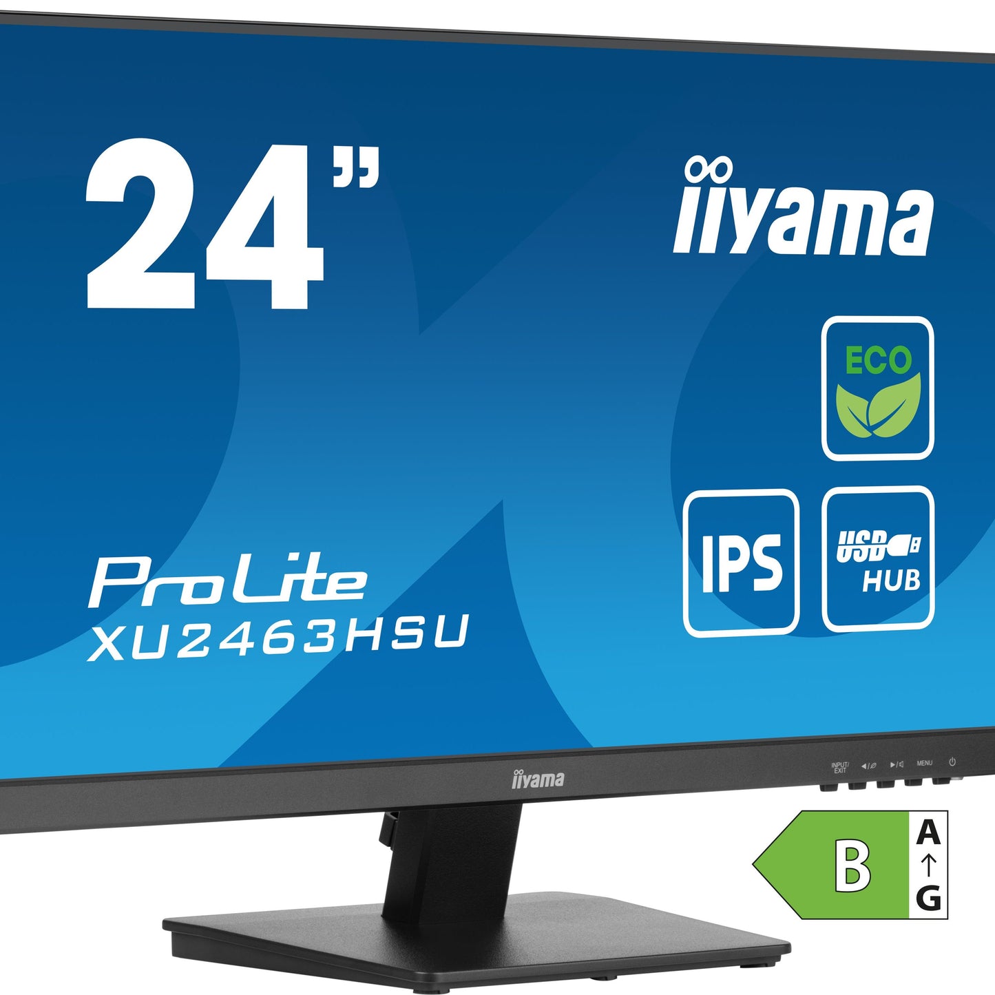 iiyama ProLite XU2463HSU-B1 24" IPS, Full HD panel with B energy class