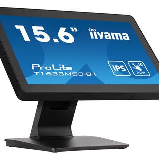 iiyama ProLite T1633MSC-B1 computer monitor 39.6 cm (15.6") 1920 x 1080 pixels Full HD LCD Touchscreen Black
