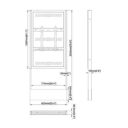 Multibrackets M Pro Series - Enclosure Totem 55" Floormount