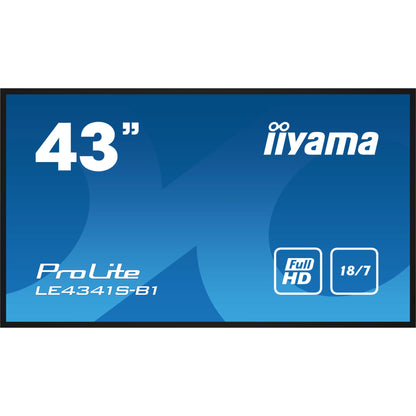 iiyama ProLite LE4341S-B1 42" Digital Signage IPS Full HD Display with 18/7 Operation