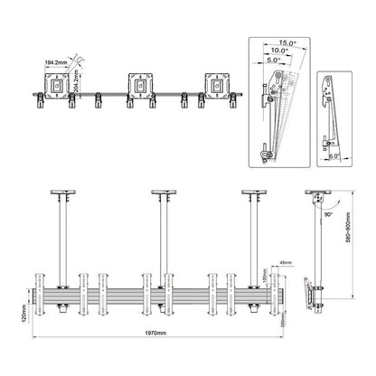 Multibrackets M Menu Board Mount Pro MBC5X1UP VESA 200