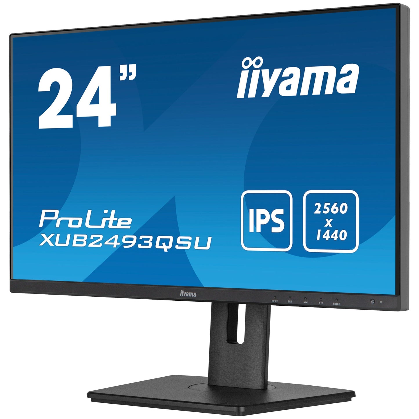 iiyama ProLite XUB2493QSU-B5 computer monitor 61 cm (24") 2560 x 1440 pixels Wide Quad HD LED Black