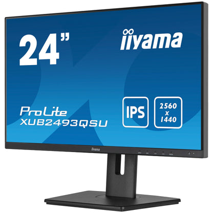 iiyama ProLite XUB2493QSU-B5 computer monitor 61 cm (24") 2560 x 1440 pixels Wide Quad HD LED Black