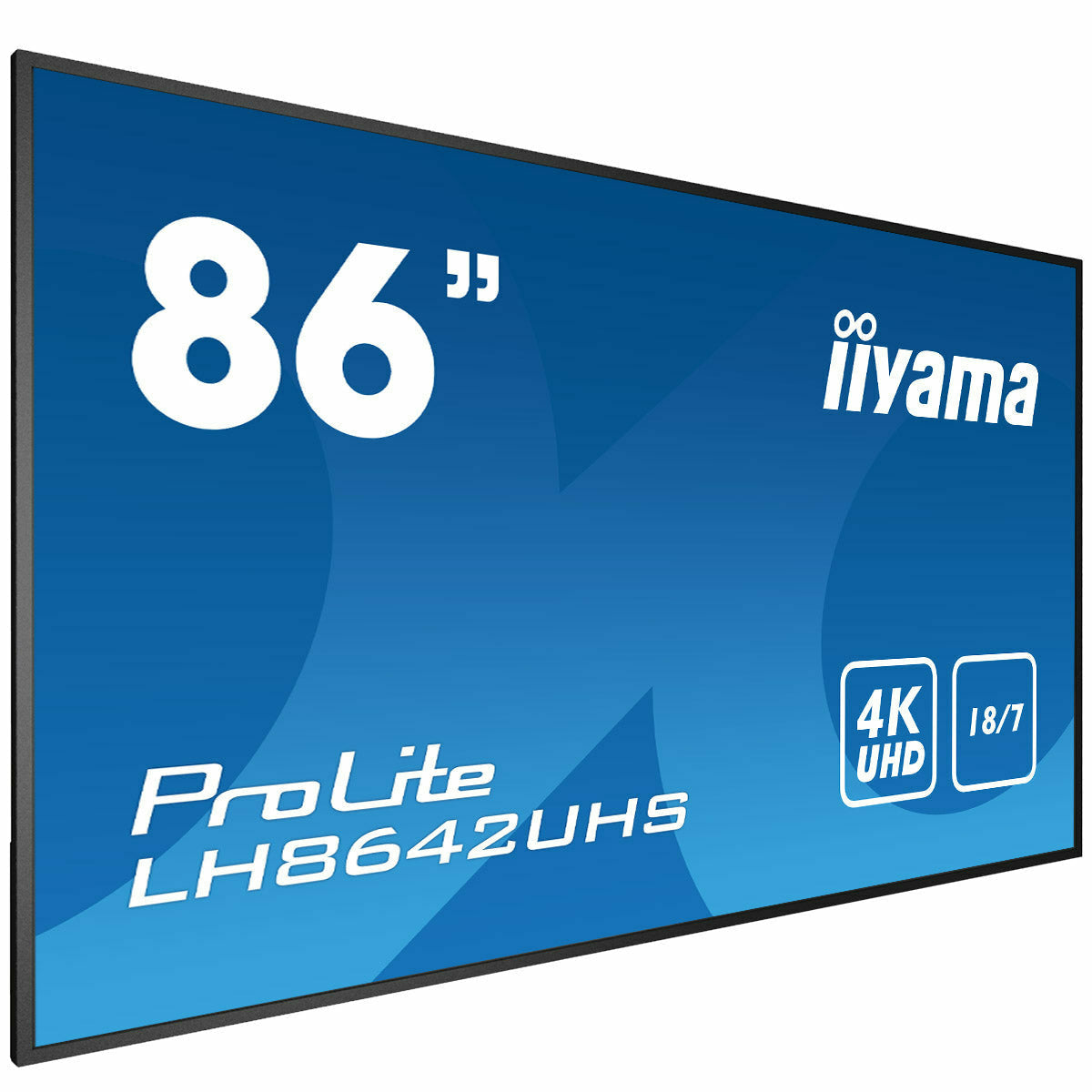 iiyama ProLite LH8642UHS-B3 86" IPS 4K LFD 18/7 with Android 8.0 and iiyama N-sign integrated Signage Platform