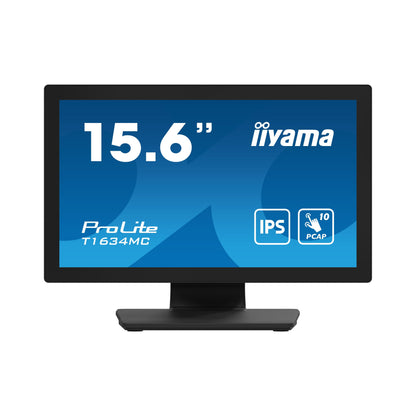 iiyama ProLite T1634MC-B1S computer monitor 39.6 cm (15.6") 1920 x 1080 pixels Full HD LED Touchscreen Black