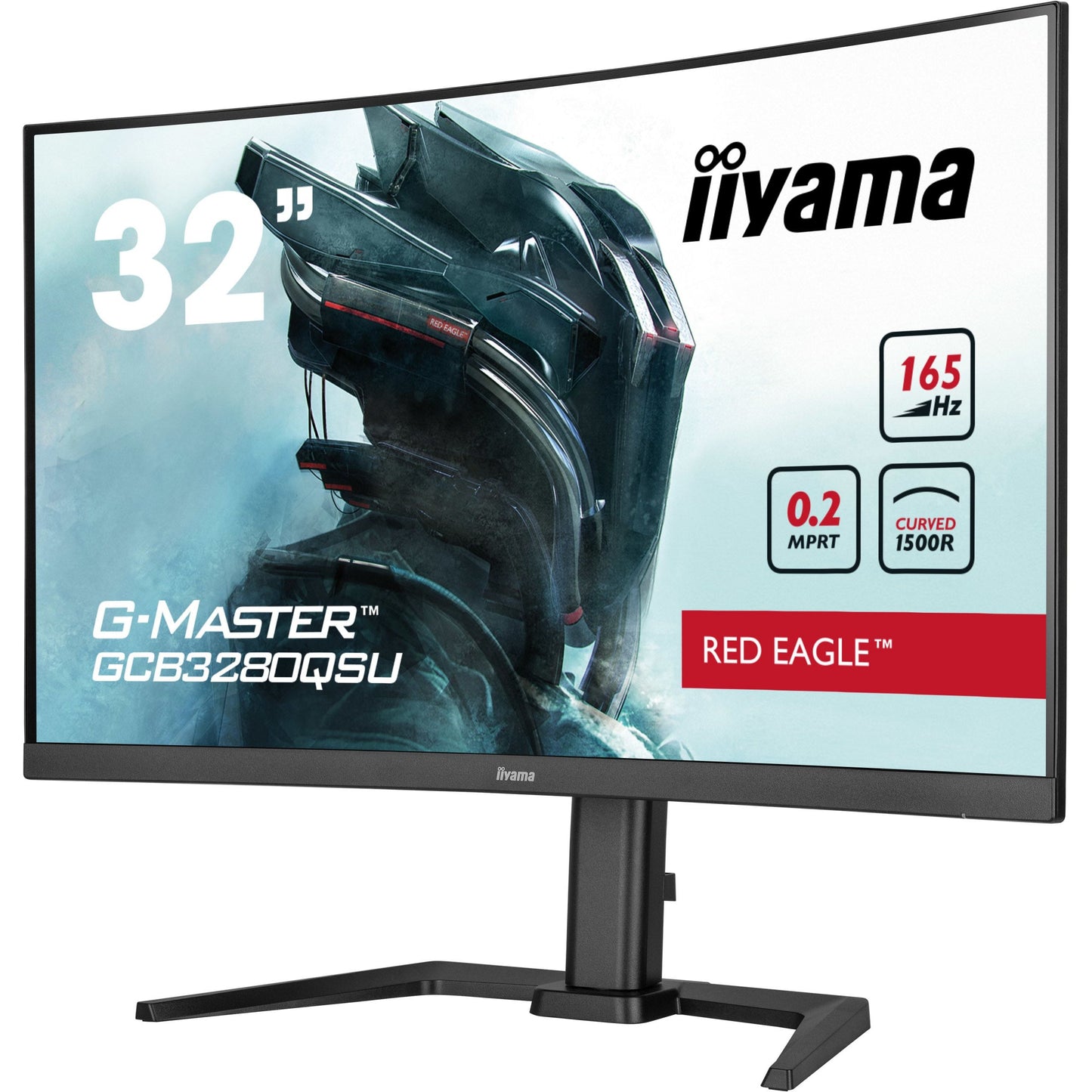 iiyama G-MASTER Red Eagle GCB3280QSU-B1  32" 1500R 165Hz Curved Gaming Monitor