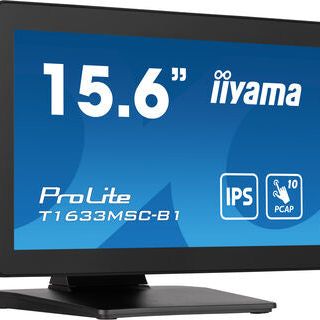 iiyama ProLite T1633MSC-B1 computer monitor 39.6 cm (15.6") 1920 x 1080 pixels Full HD LCD Touchscreen Black