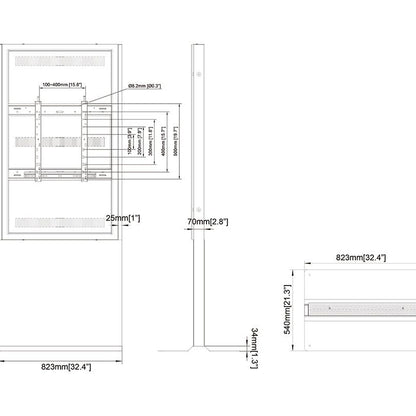 Multibrackets M Pro Series - Enclosure Totem Covered 55" Floorbase