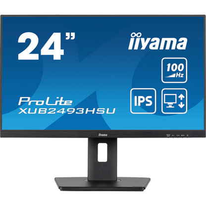 iiyama ProLite XUB2493HSU-B7 24" Full HD LED Display with Height Adjust Stand