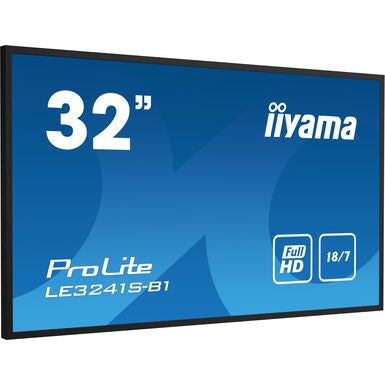 iiyama LE3241S-B1 Signage Display Digital signage flat panel 80 cm (31.5") 350 cd/m² Full HD Black 18/7