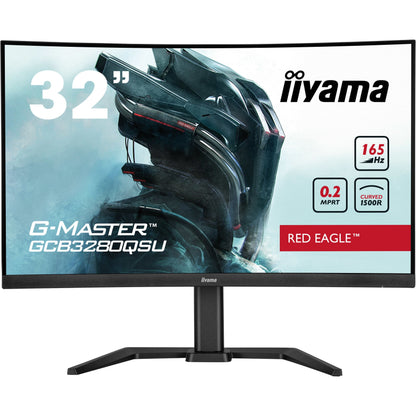 iiyama G-MASTER Red Eagle GCB3280QSU-B1  32" 1500R 165Hz Curved Gaming Monitor