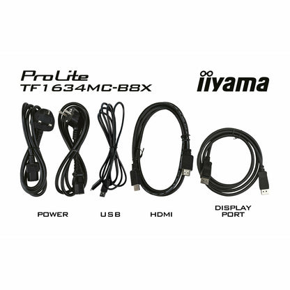 Iiyama ProLite TF1634MC-B8X 15.6" Full HD 10 point PCAP IPS Open Frame Touch Screen