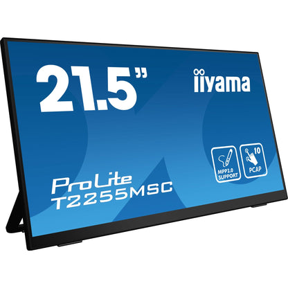 iiyama ProLite T2255MSC-B1 22" PCAP Full HD Touchscreen with Kickstand and MPP2.0 Pen Support