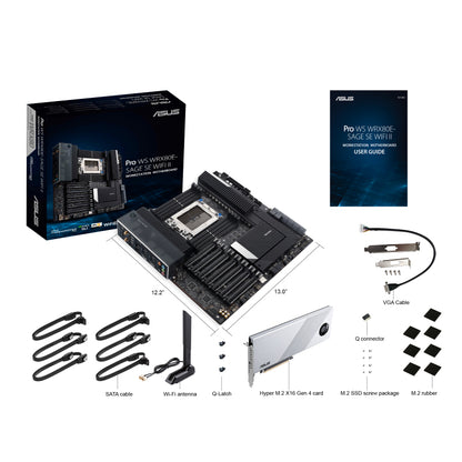 ASUS Pro WS WRX80E-SAGE SE WIFI II AMD WRX80 Socket sWRX8 Extended ATX