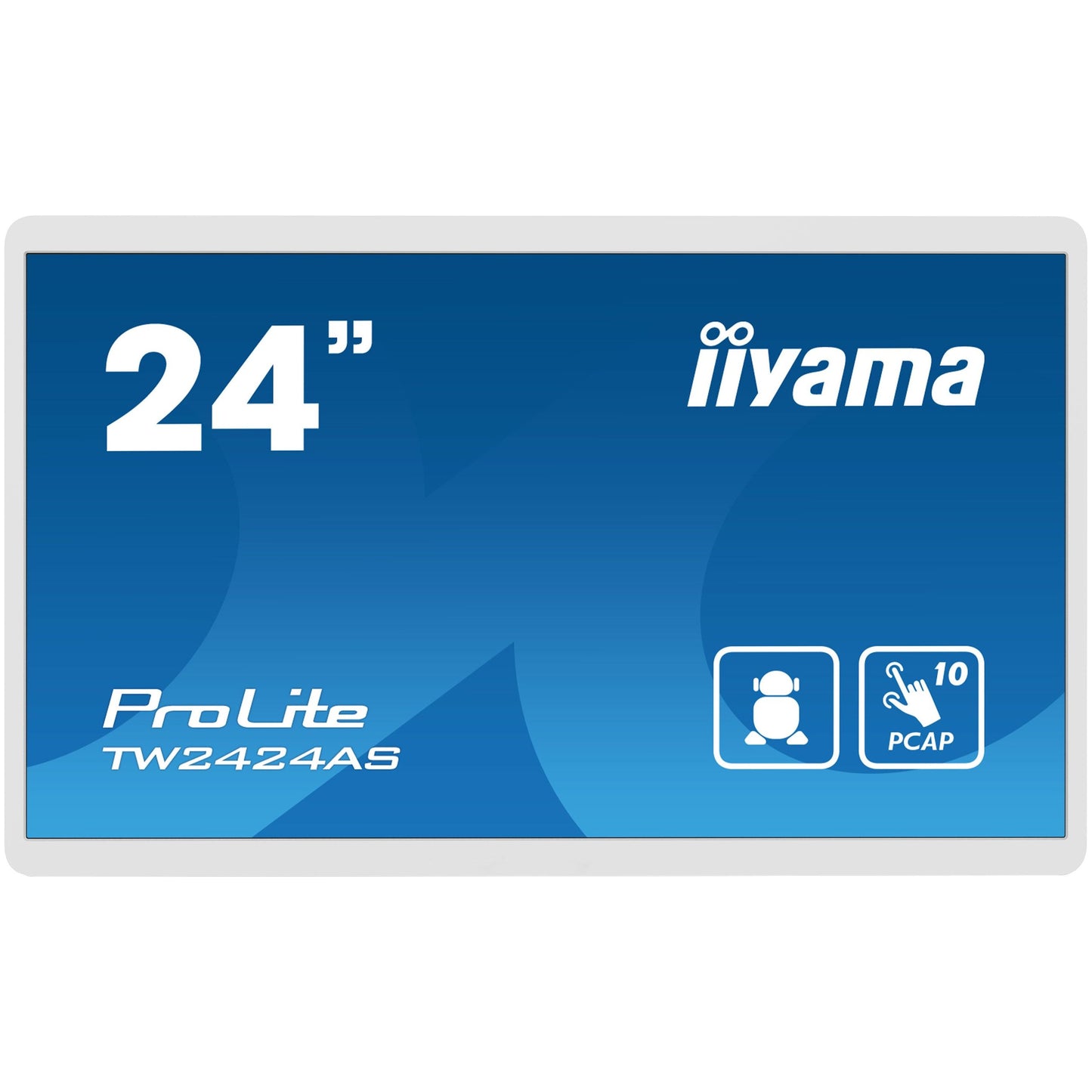 iiyama TW2424AS-W1 Signage Display Digital signage flat panel 60.5 cm (23.8") Wi-Fi 250 cd/m² 4K Ultra HD Black Touchscreen Built-in processor Android 24/7