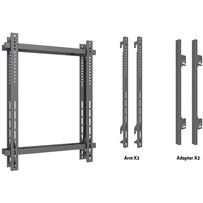 Multibrackets M Pro Series – Fixed Arms Wire 400x600 Dual