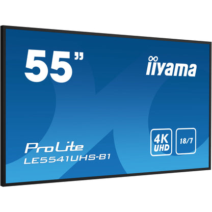 iiyama LE5541UHS-B1 Signage Display Digital signage flat panel 138.7 cm (54.6") LCD 350 cd/m² 4K Ultra HD Black 18/7