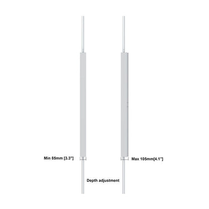 Multibrackets M Pro Series Enclosure 65" Floor to Ceiling Medium White