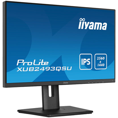 iiyama ProLite XUB2493QSU-B5 computer monitor 61 cm (24") 2560 x 1440 pixels Wide Quad HD LED Black