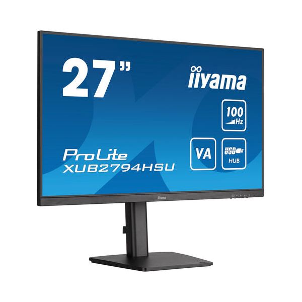 iiyama ProLite XUB2794HSU-B6 27" Full HD VA panel with 100Hz refresh rate and 150mm height adjustable stand