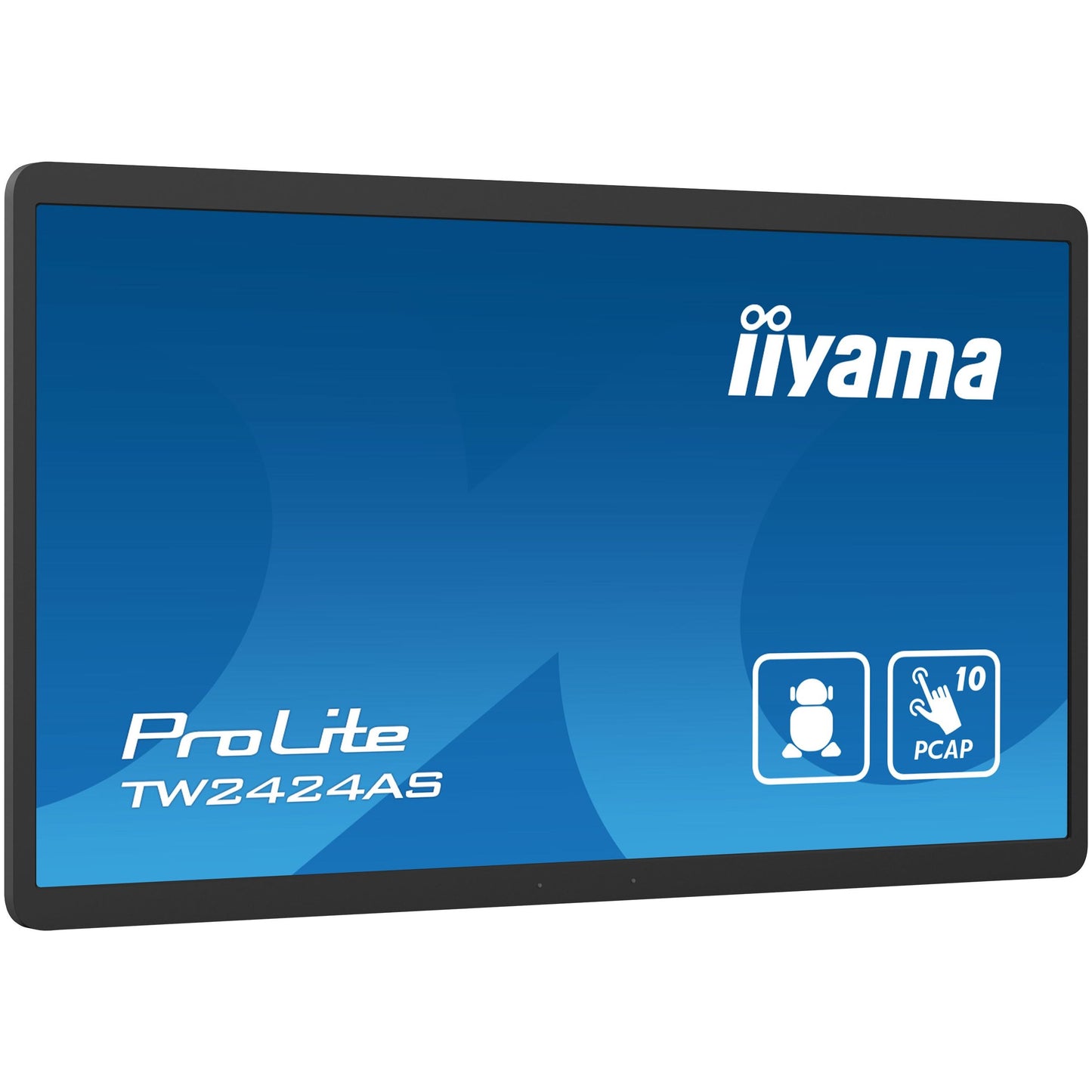 iiyama TW2424AS-B1 Signage Display Digital signage flat panel 60.5 cm (23.8") Wi-Fi 250 cd/m² 4K Ultra HD Black Touchscreen Built-in processor Android 24/7