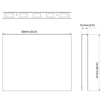 Multibrackets M Pro Series - Enclosure Totem Full Front Cover 55"