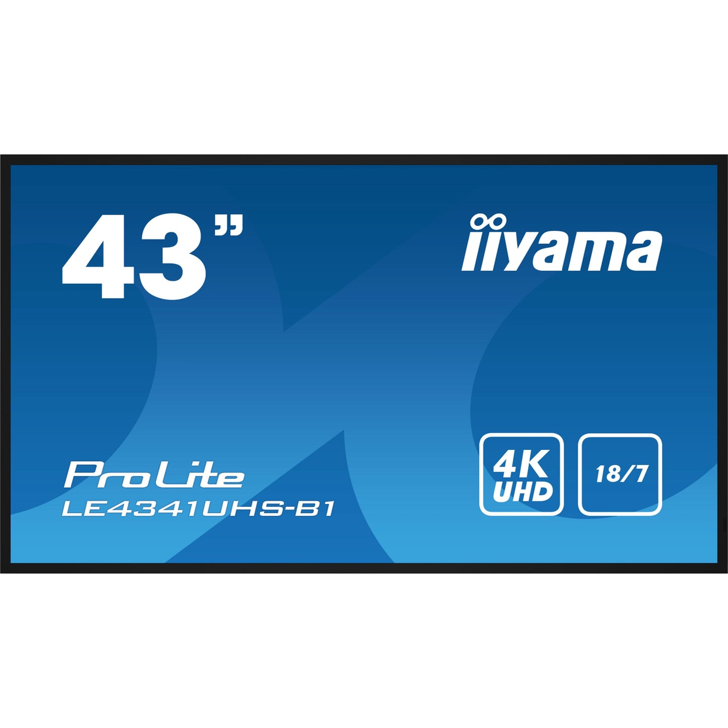 iiyama LE4341UHS-B1 Signage Display Digital signage flat panel 108 cm (42.5") LCD 350 cd/m² 4K Ultra HD Black 18/7