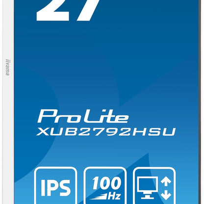 iiyama ProLite XUB2792HSU-W6 27" IPS 100Hz LED Full HD Display in White