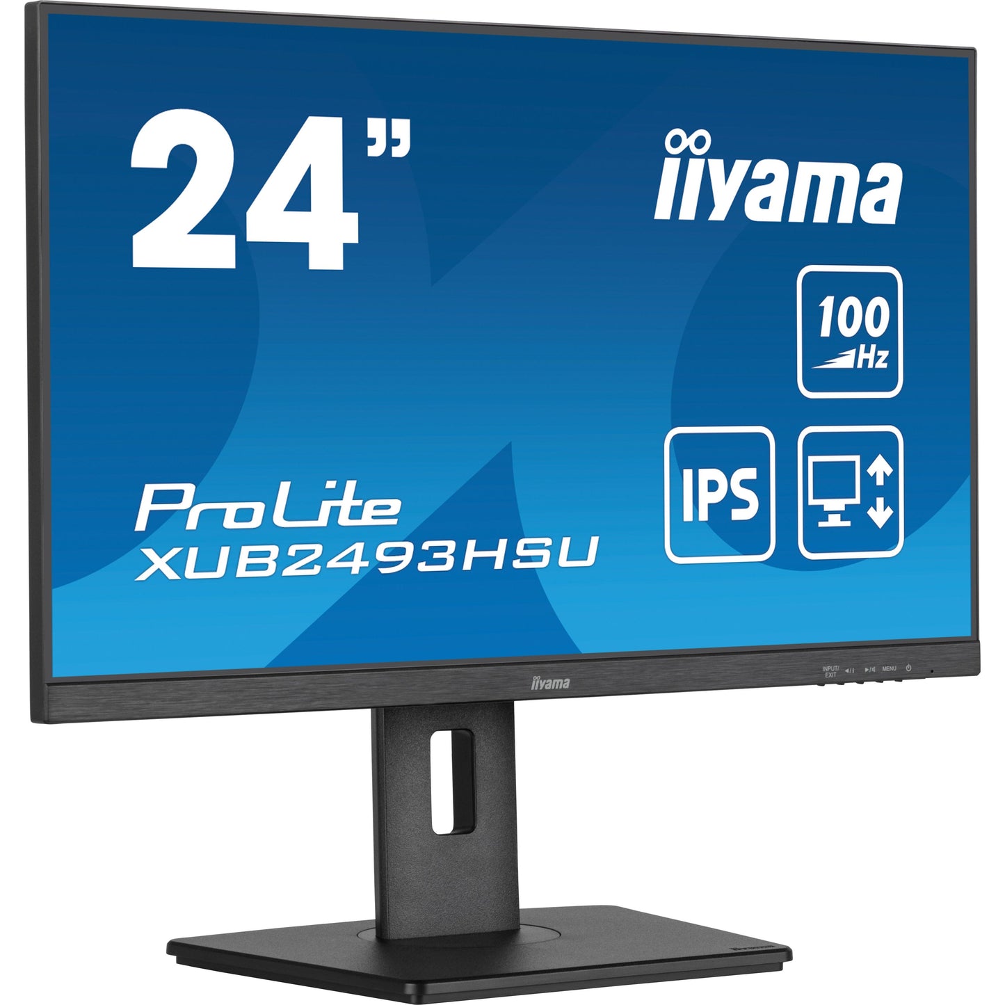 iiyama ProLite XUB2493HSU-B7 24" Full HD LED Display with Height Adjust Stand