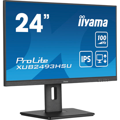 iiyama ProLite XUB2493HSU-B7 24" Full HD LED Display with Height Adjust Stand